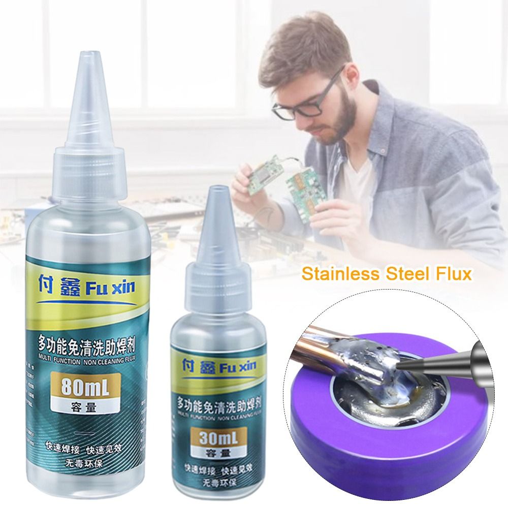 Soldering Flux Liquid - 30ml 80ml Stainless Steel Flux Battery