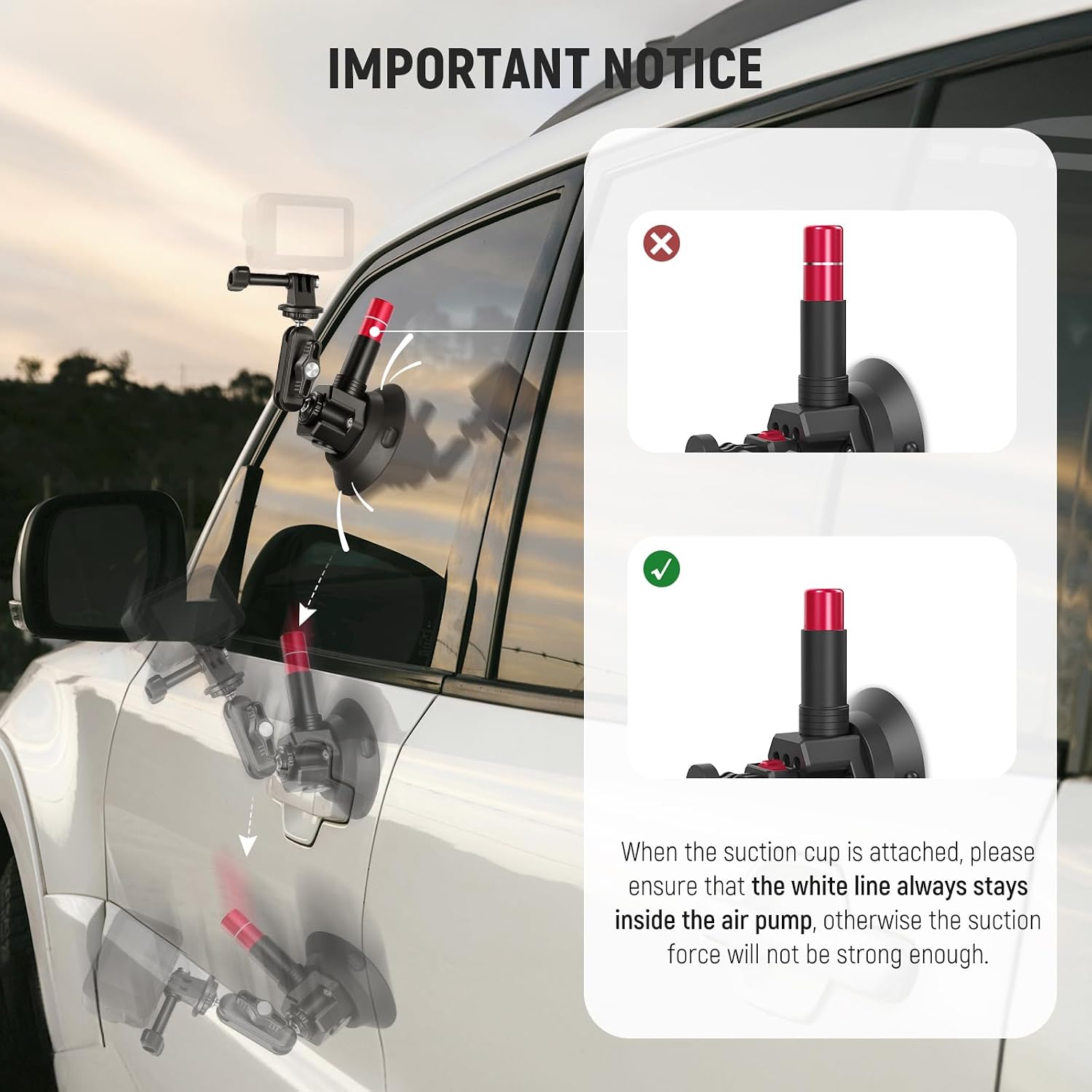 NEEWER Triple Suction Cup Car  - Insta360 Camera X4 评论和价格